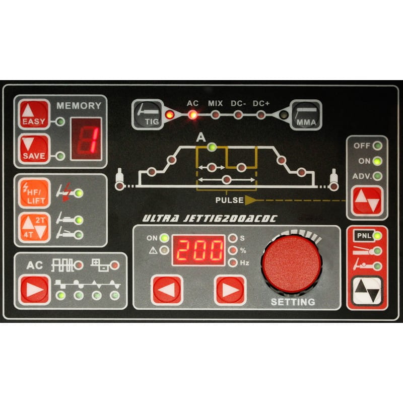 Welder Fantasy ULTRA JET TIG AC/DC 200 IGBT + Tocha Parker - Image 2