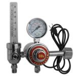 Regulador com medidor de vazão e aquecedor Ar/CO2 CH-258 24V