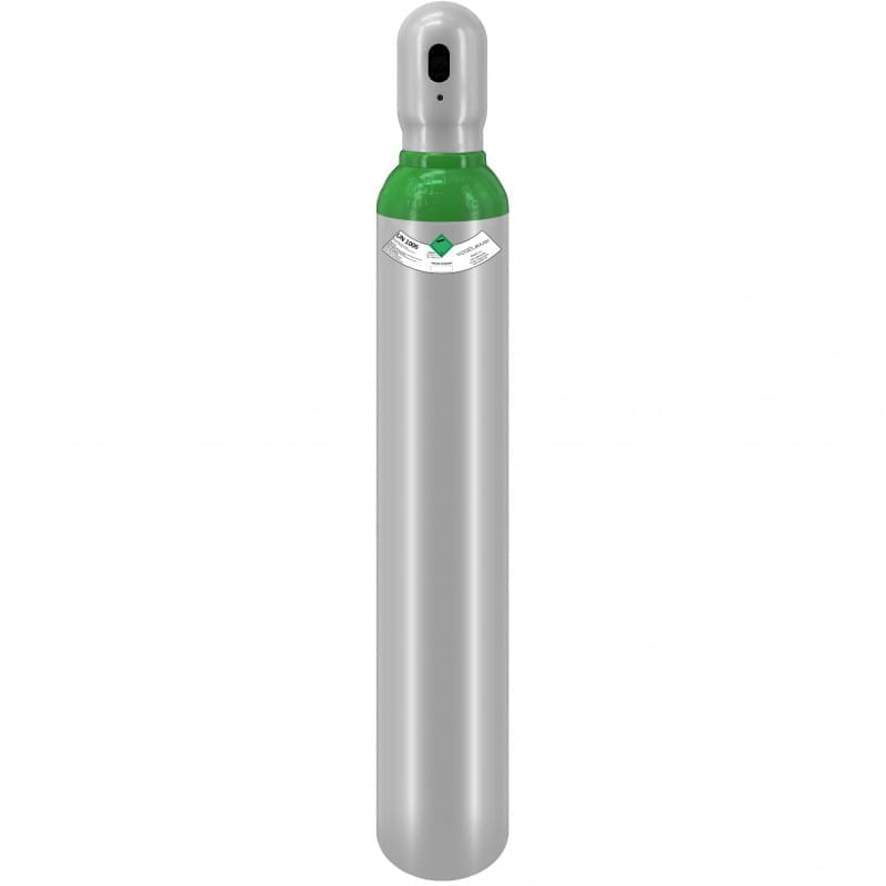 Garrafa cheia de gás ARGON 4.8 10L 200bar.