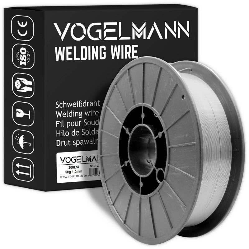 Fio de solda de aço inoxidável Vogelmann 308LSi 1.0mm 5kg