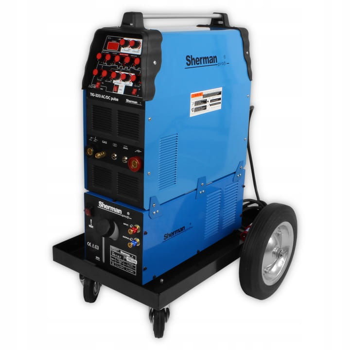 Sherman TIG 320 AC/DC Pulsado + refrigerador de água WS-7.5LT + carrinho - Image 2