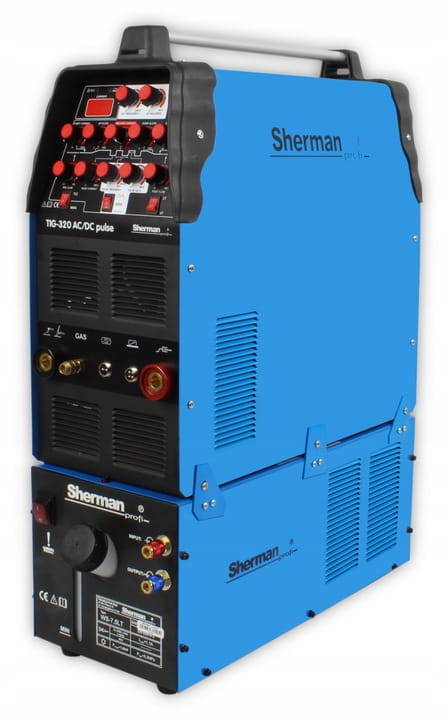Sherman TIG 320 AC/DC Pulsado + refrigerador de água WS-7.5LT + carrinho - Image 3